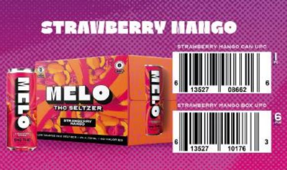 MELO Straw Mango 6/12oz