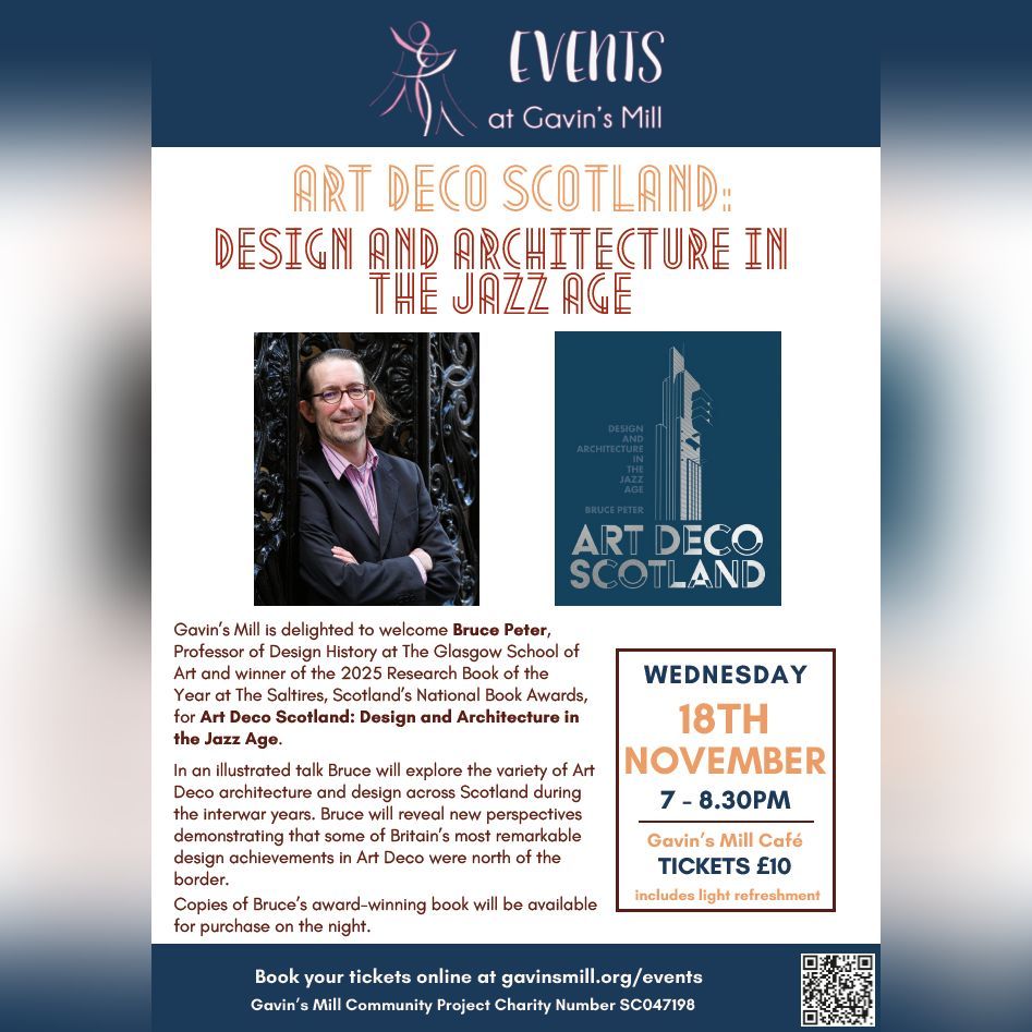 Art Deco Scotland - Talk with Bruce Peter 18.11.2026