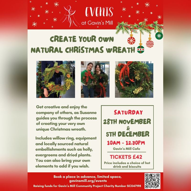 Christmas Wreath Making Workshop - 5th December