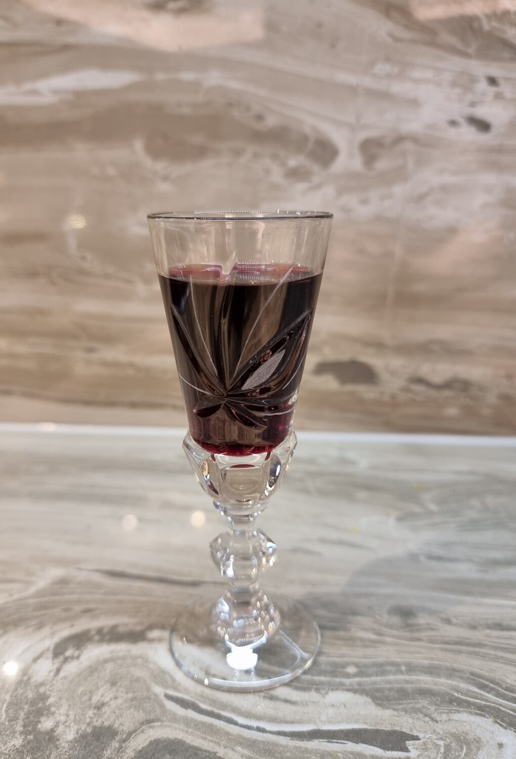 Crystal goblet  &quot;Blossom&quot;, 35 ml, 6 pcs.