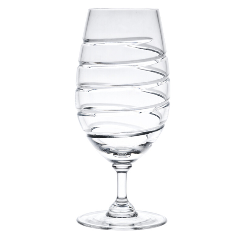 Crystal water glasses &quot;Twist&quot;, 340 ml, 6 pcs.