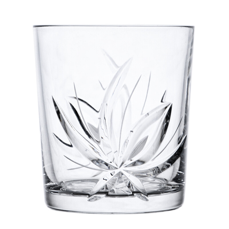 Crystal whiskey glass "Blossom", 330 ml, 6pcs.