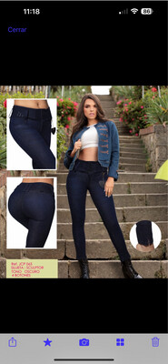 Jean Levanta Cola size 9-10