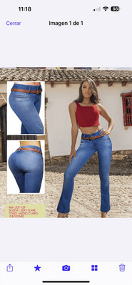 Jean Levanta Cola size 9-10