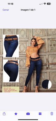 Jean Levanta Cola size 9-10