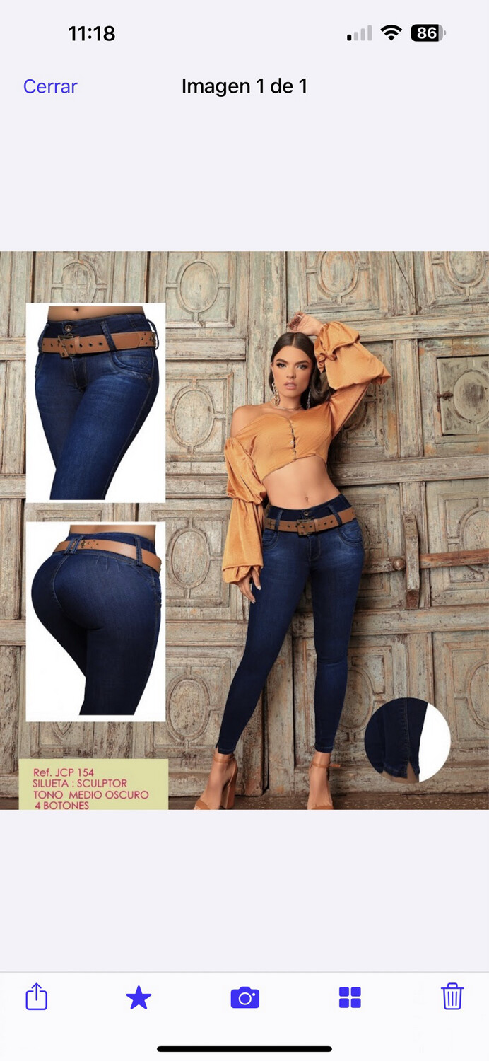Jean Levanta Cola size 9-10