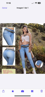 Jean Levanta Cola size 9-10