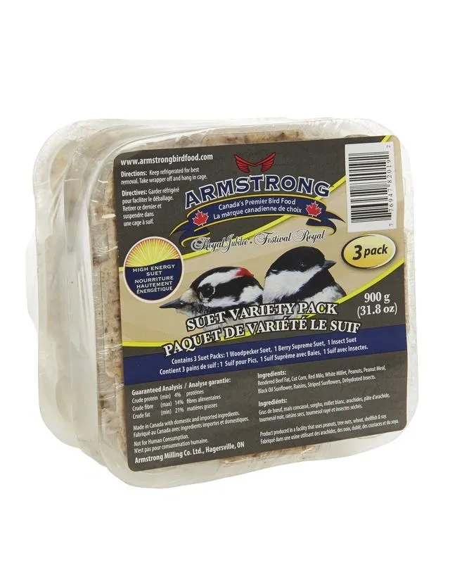 Armstrong Suet - Variety Pack (3 Pack) 900g