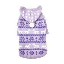 DQ Doggie Lavendar Patterned Hoodie 14&quot;