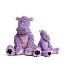 Fabdog Hippo Floppy Toy Canine Large