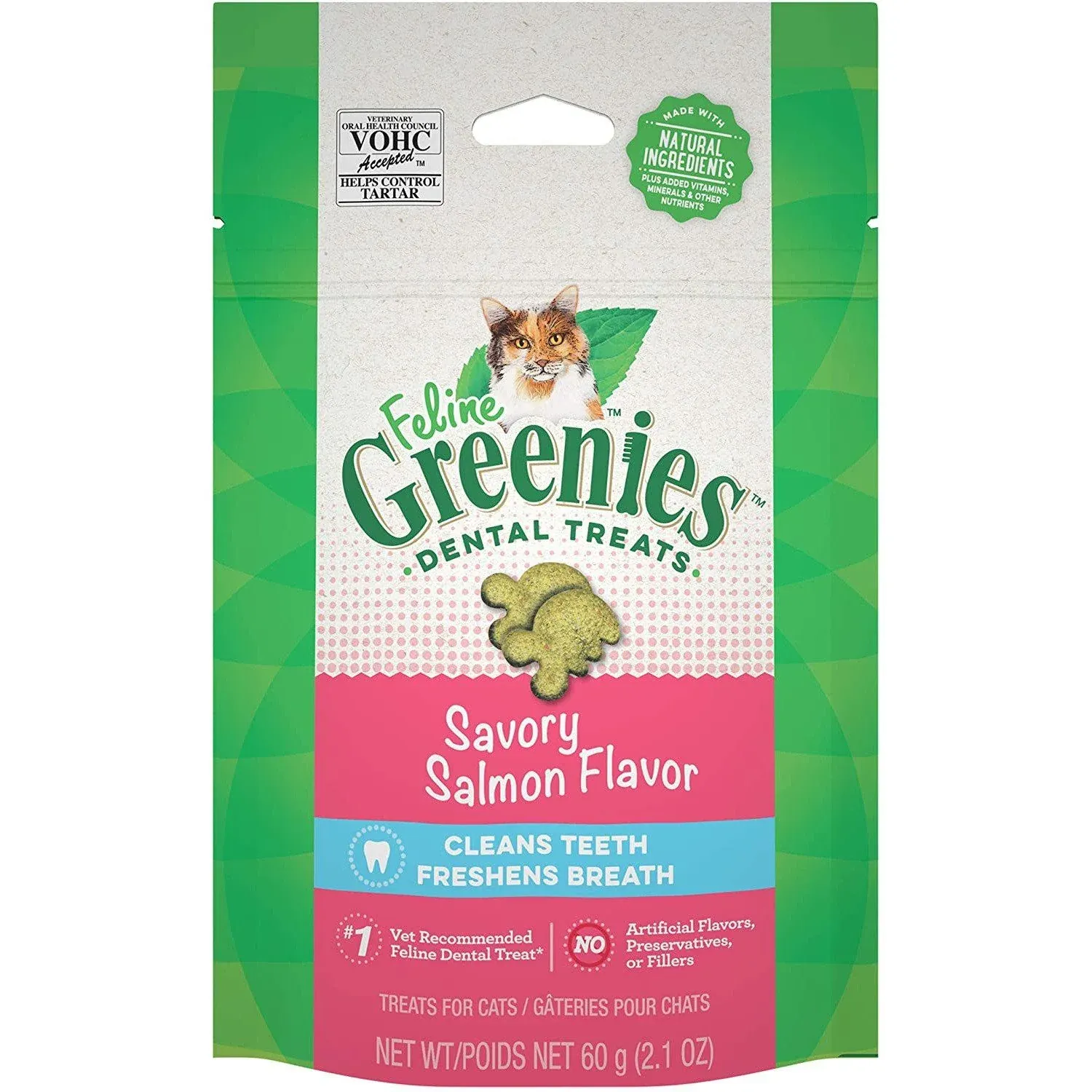 Greenies Dental Treat Feline Salmon 2.1 OZ