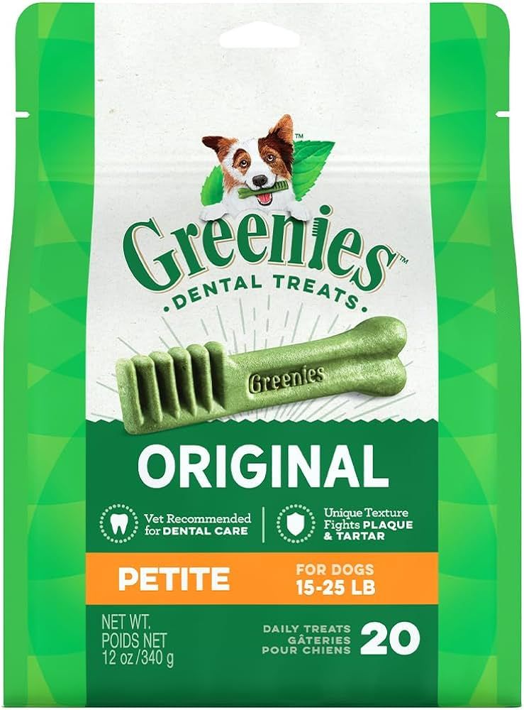 Greenies Mini Treat Canine Original Petite 6 OZ