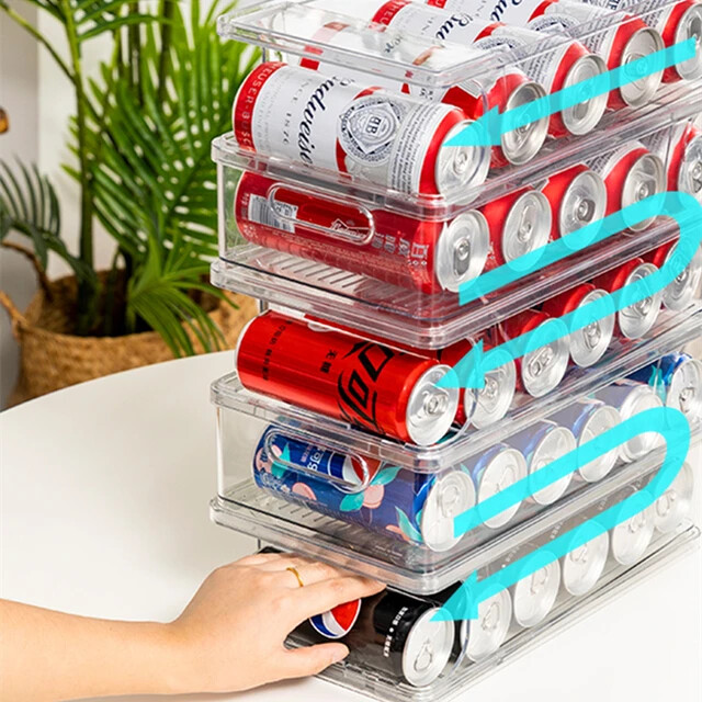 Refrigerator soda rack