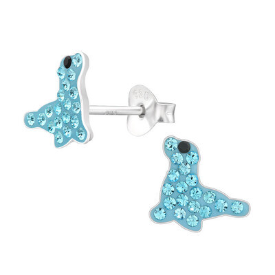 Seal Crystal Ear Studs