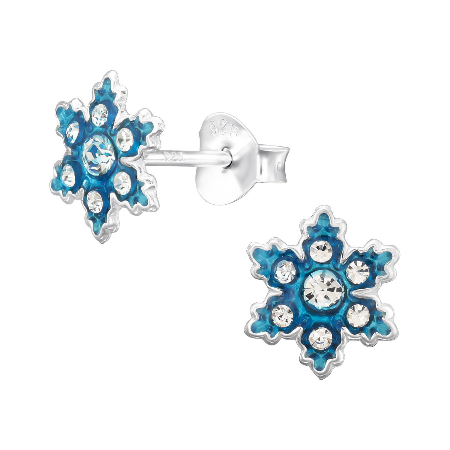 Ice Flake Crystal Ear Studs