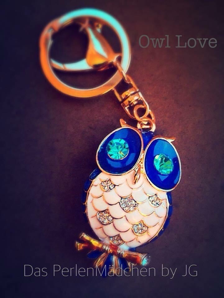 Crystal Keyring Owl