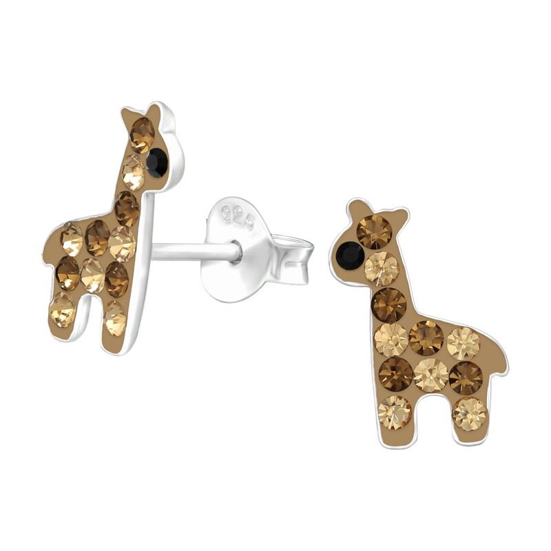 Giraffe Crystal Ear Studs