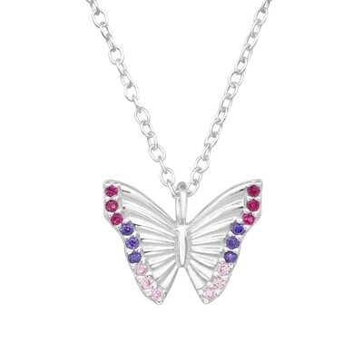 Butterfly Crystal Necklace