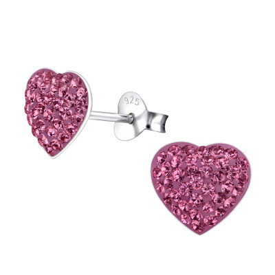 Power Heart Ear Studs