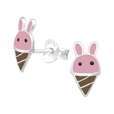 Ice Cream Bunnies Ear Studs