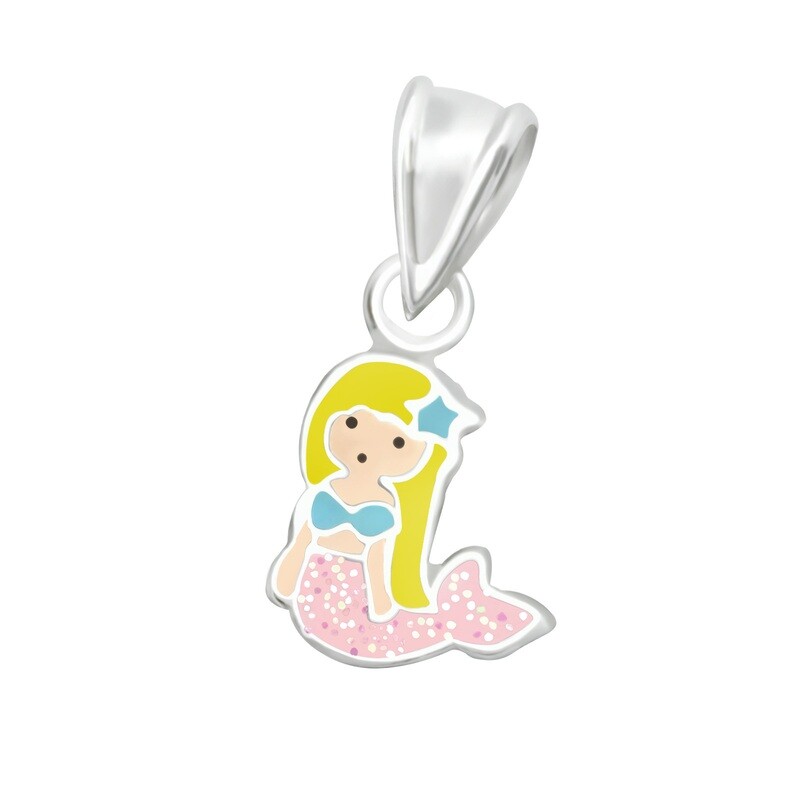 Mermaid Pendant - Pink