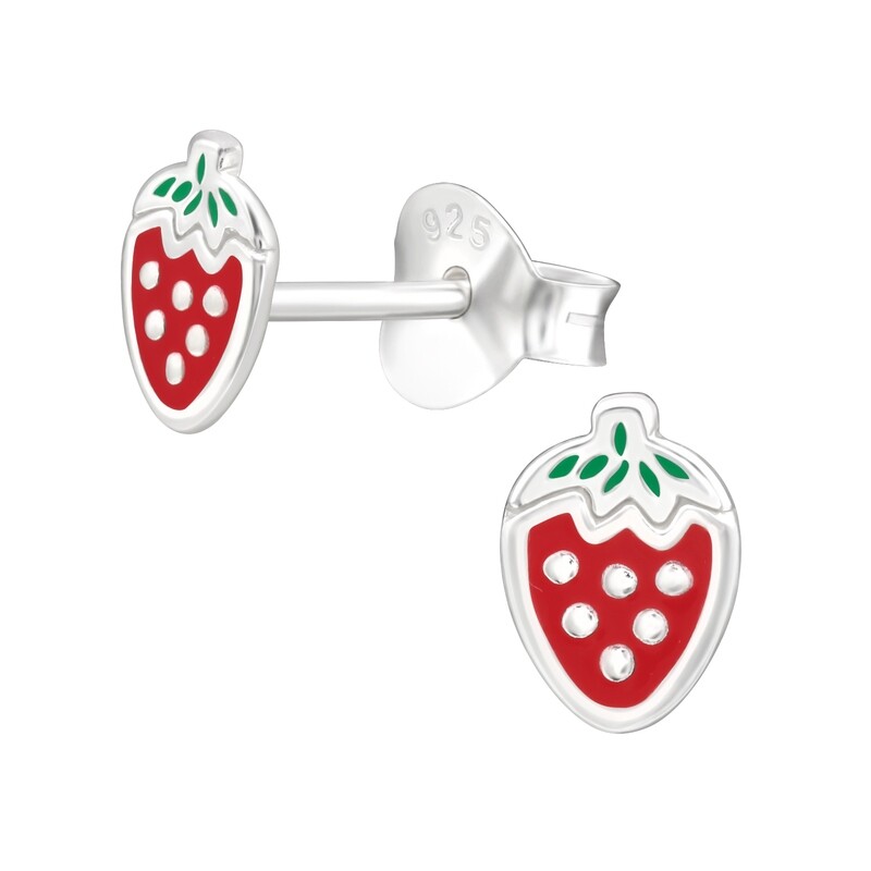 Strawberry Colourful Ear Studs