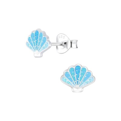Sparkle Shell Classic Ear Studs