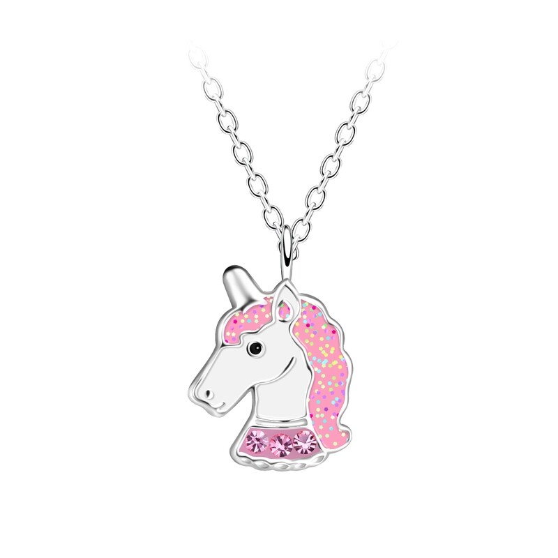 Unicorn Necklace Pink
