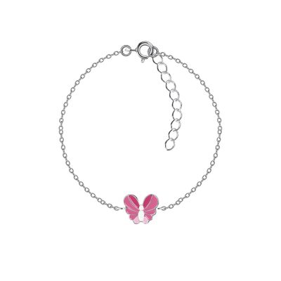 Pretty in Pink Butterfly Bracelet