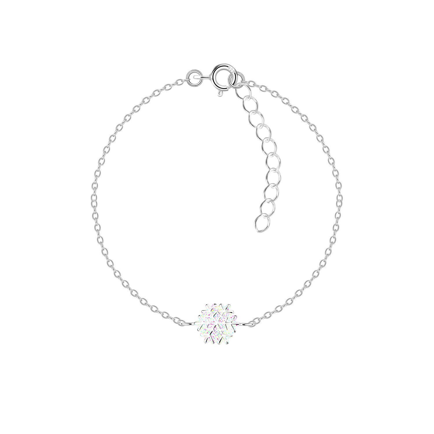 Iridescent Snowflake Bracelet