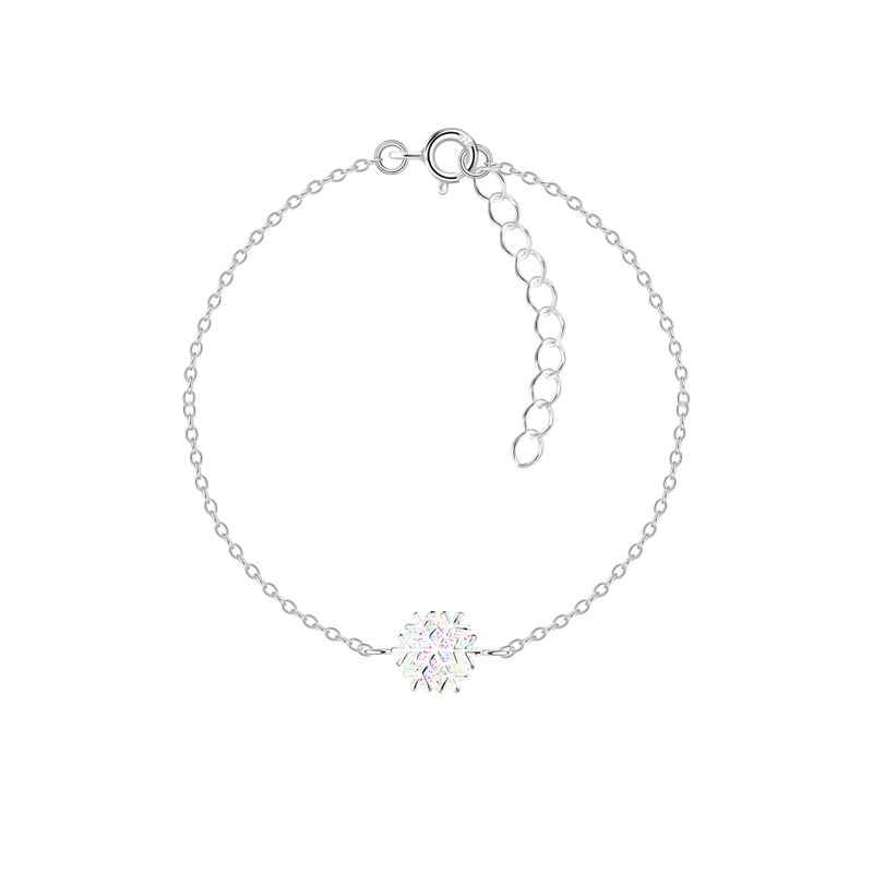 Iridescent Snowflake Bracelet