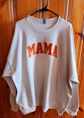 MAMA Embroidered Crewneck Sweatshirt