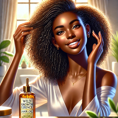 Get Dry Flaky Scalp Relief &amp; Stimulate Hair Growth With Wild Growth Essence All Natural Hair Oil