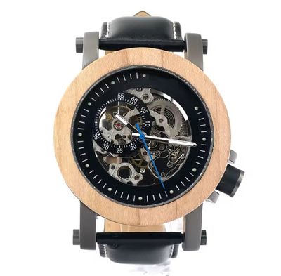 Bobo Bird Wings Of Desire Mechanical Watch For Men With Wood Accent