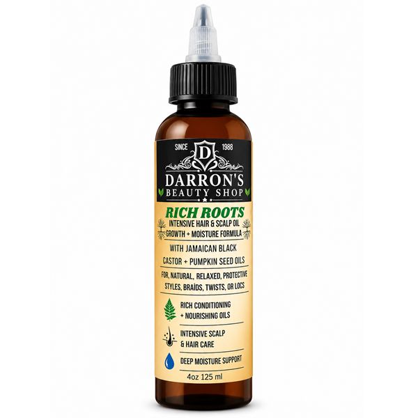 Rich Roots Intensive Hair &amp; Scalp Oil Growth + Moisture Formula 4oz