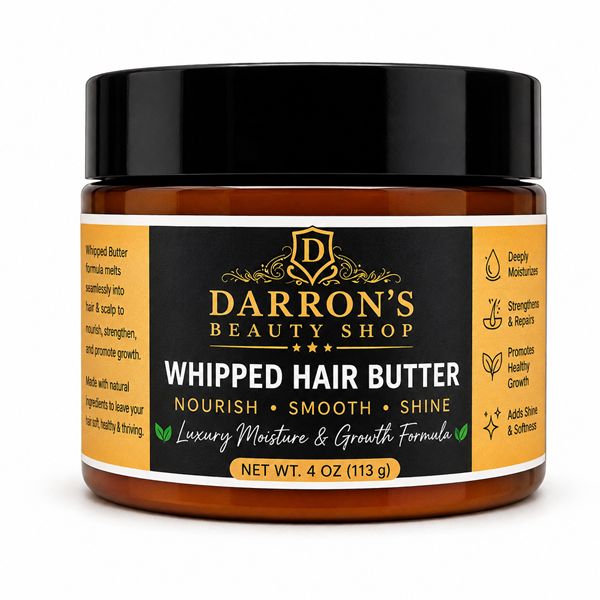Darron's Beauty Shop Whipped Hair Butter Luxury Moisture &amp; Growth Formula 4oz