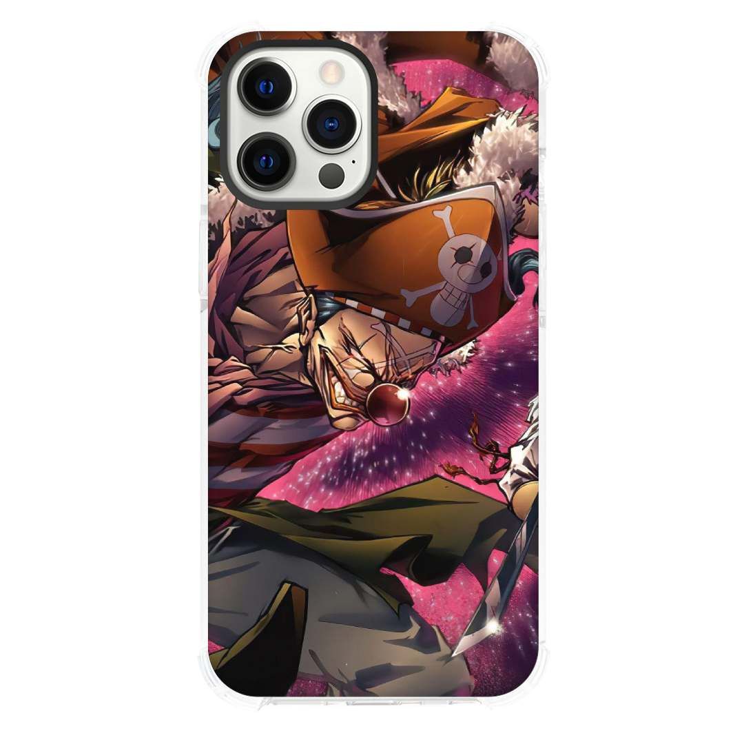 One Piece Buggy Phone Case For iPhone - Buggy Star Clown Side Portait