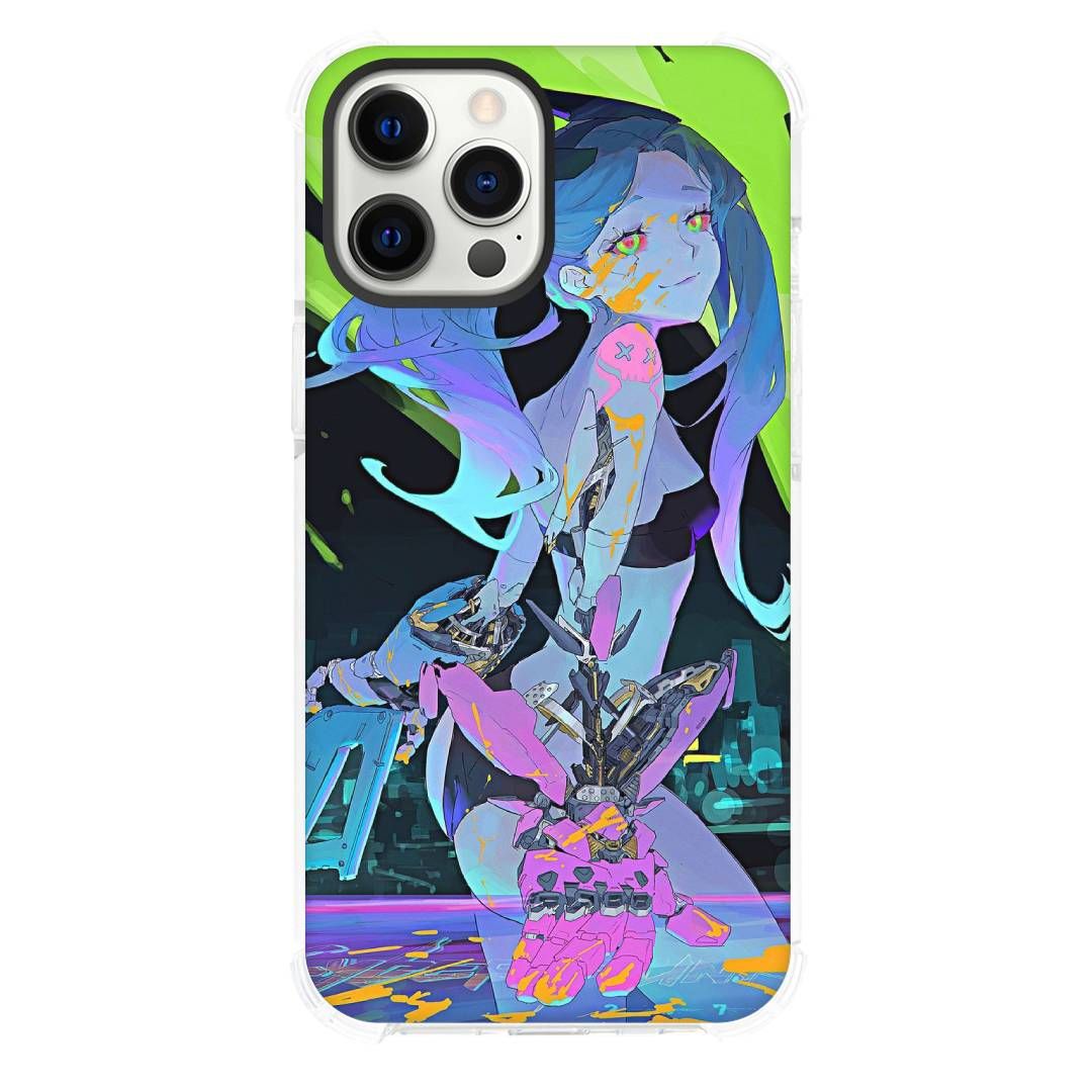 Cyberpunk Edgerunners Phone Case For iPhone Devices - Rebecca Cyberpunk Art