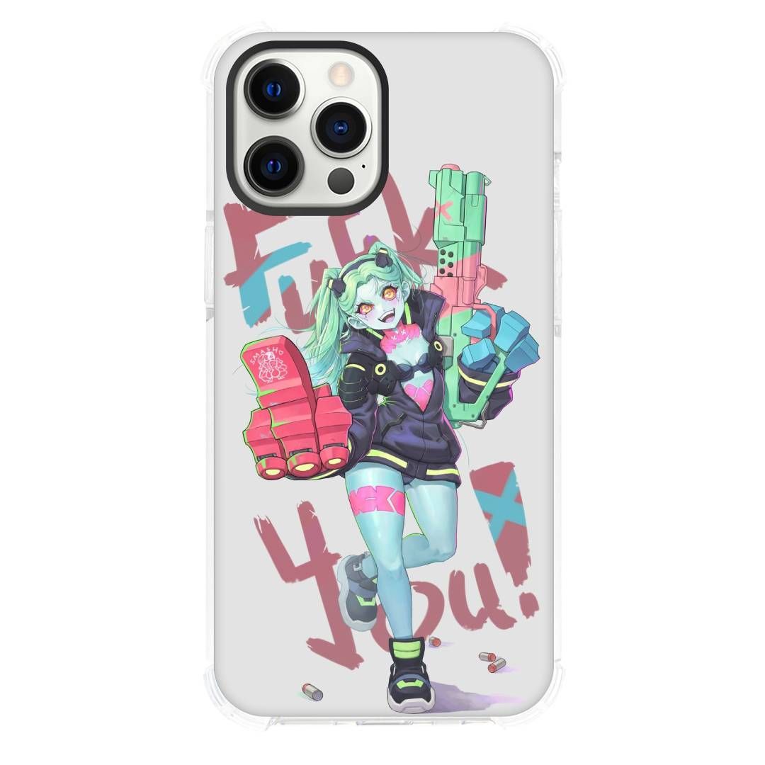 Cyberpunk Edgerunners Phone Case For iPhone Devices - Rebecca Quote