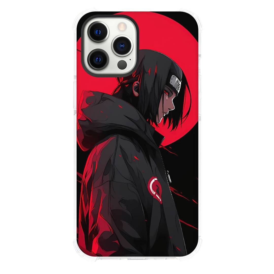 Naruto Phone Case For iPhone Devices - Itachi Uchiha Jacket Side Portait