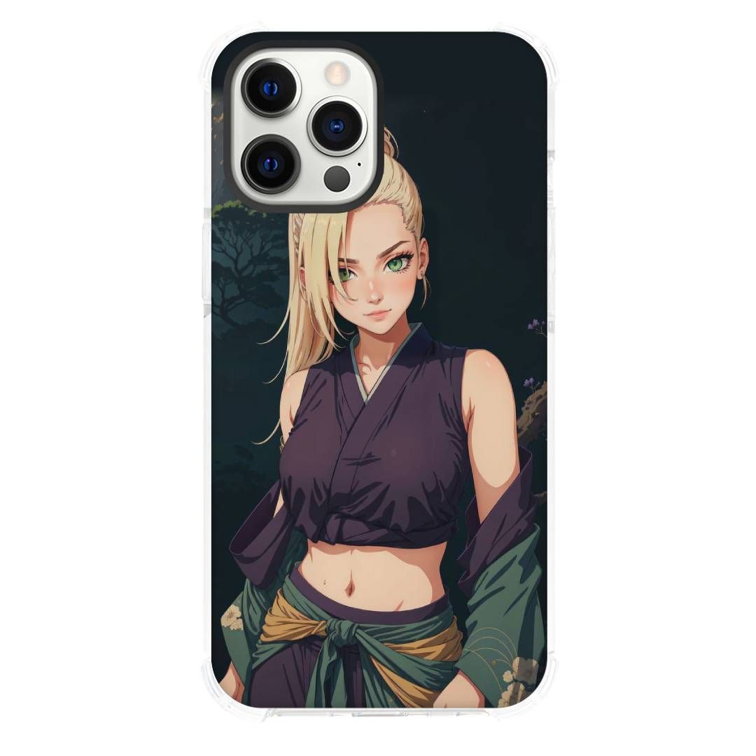 Naruto Phone Case For iPhone Devices - Ino Yamanaka Kimono Portait