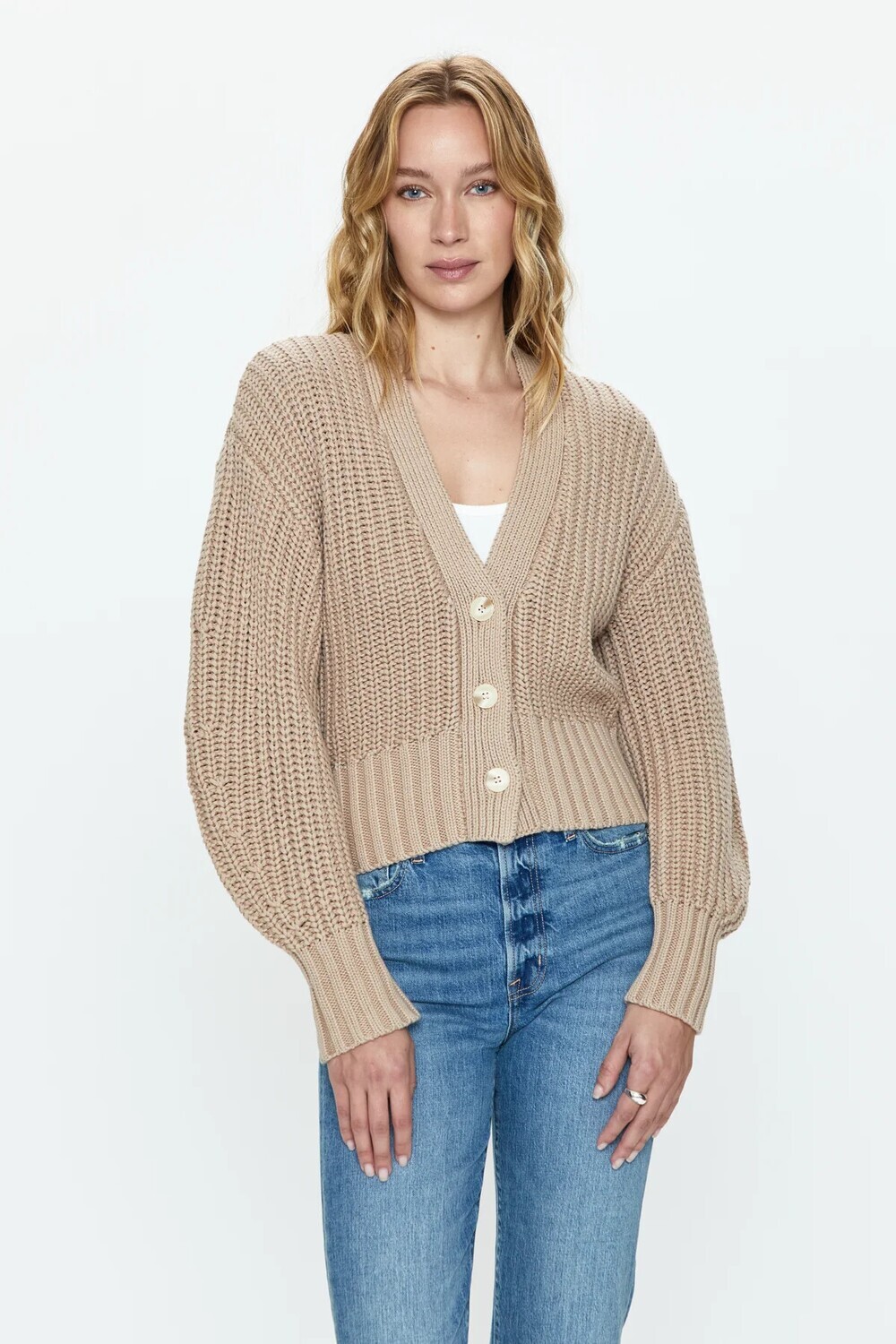 Mallory curved sleeve cardigan
