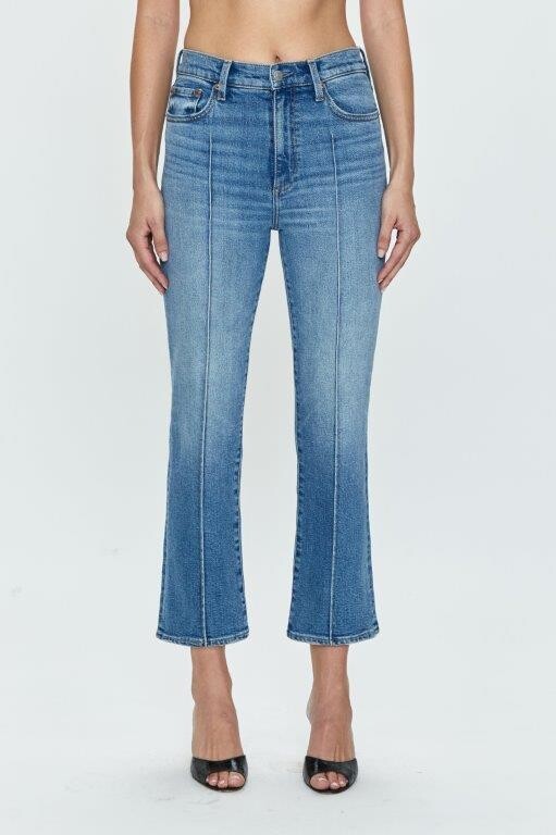 Lennon crop front pleat