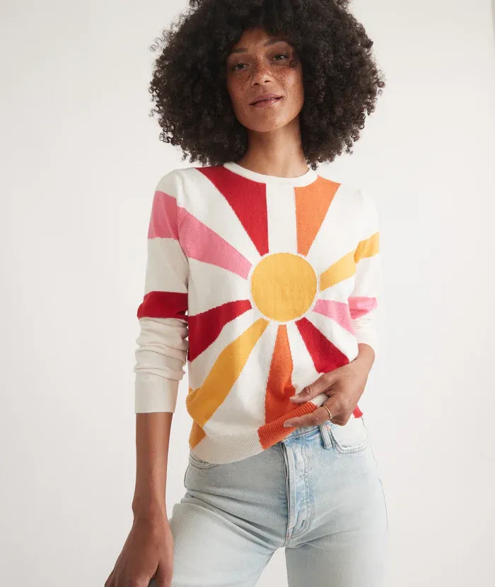 Exploded Sun Sweater