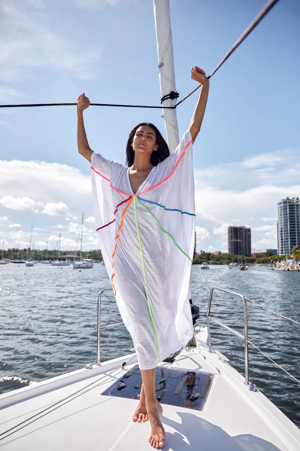 Braided front kaftan