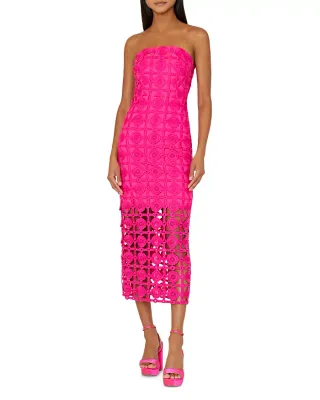Kait tile lace dress