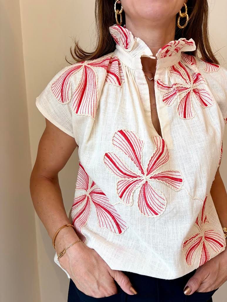 vicki short sleeve print