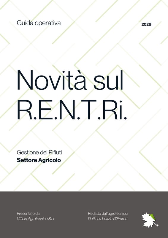 E- Book - Novità R.E.N.T.Ri. 2026 - Guida Operativa