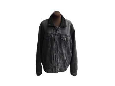 Upcycled Jean Jacket with Fringe