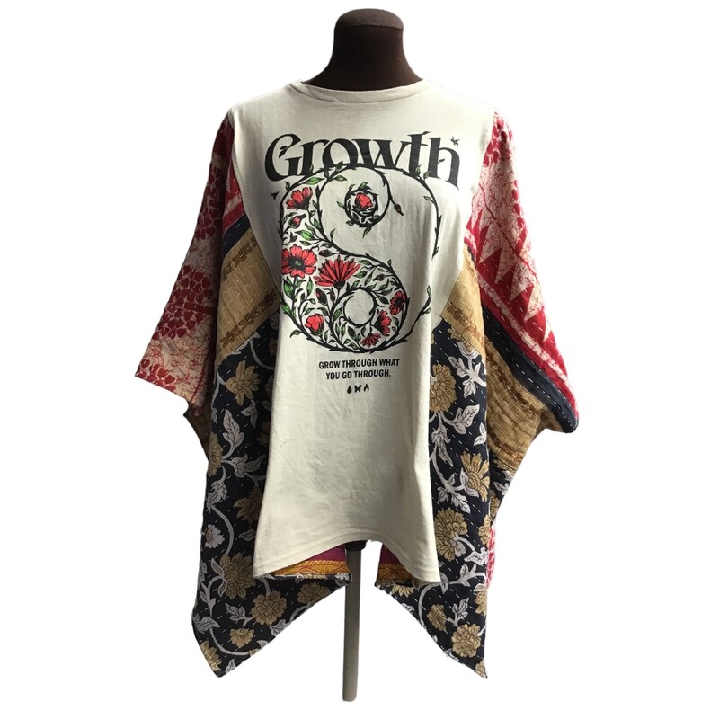 Grow Through What You Go Through Ladies Poncho / Ruana